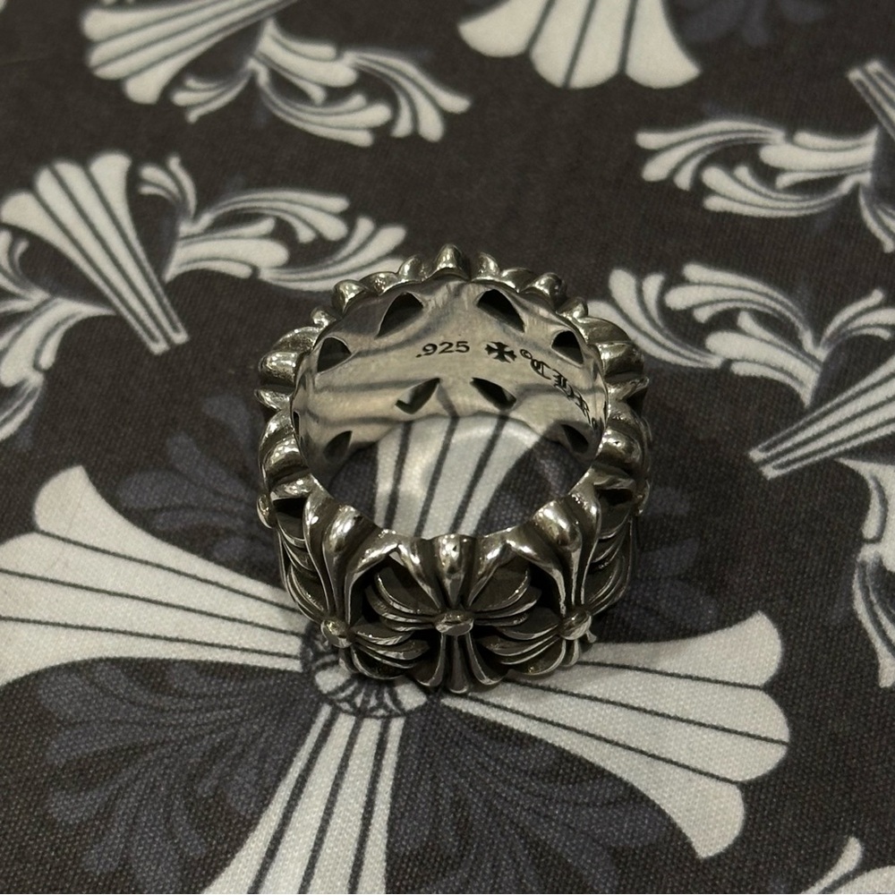 Chrome Hearts Silver Cemetery Cross Ring Size 10 - Picture 7 of 11